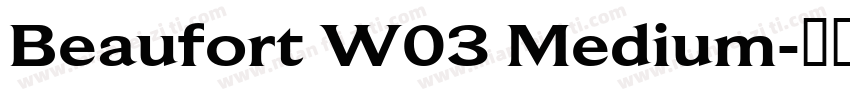 Beaufort W03 Medium字体转换